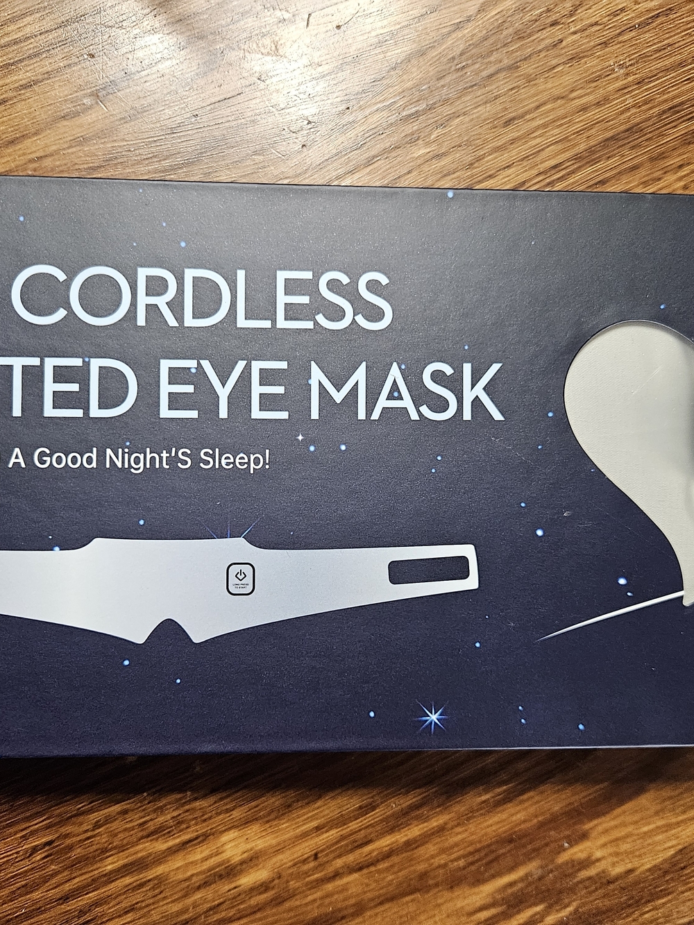 Cordless Heated Eye Mask - White